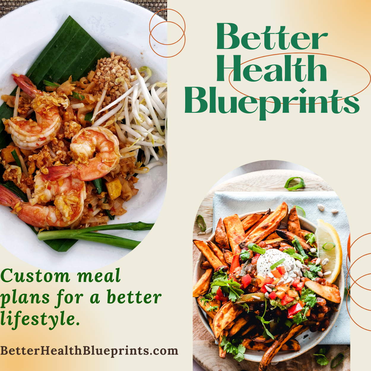 Better Health Blueprints Custom Meal Plans (2 Meals Per Day - Lunch & Dinner}